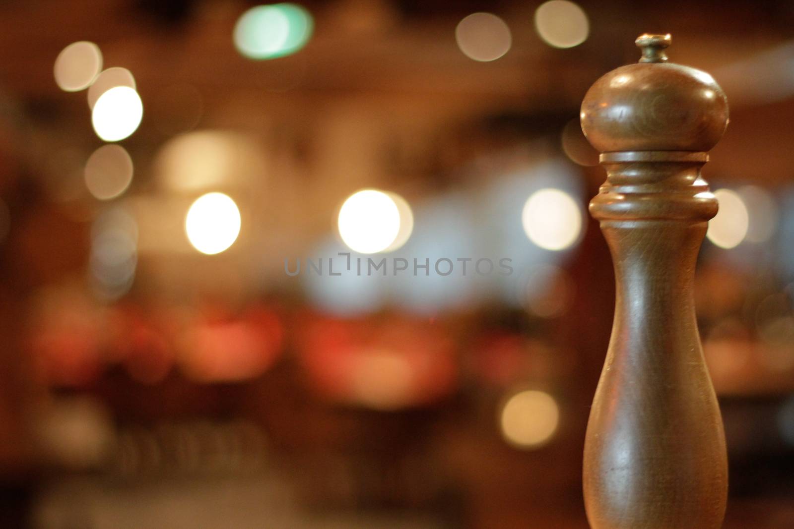 A Brown Wooden Pepper Mill