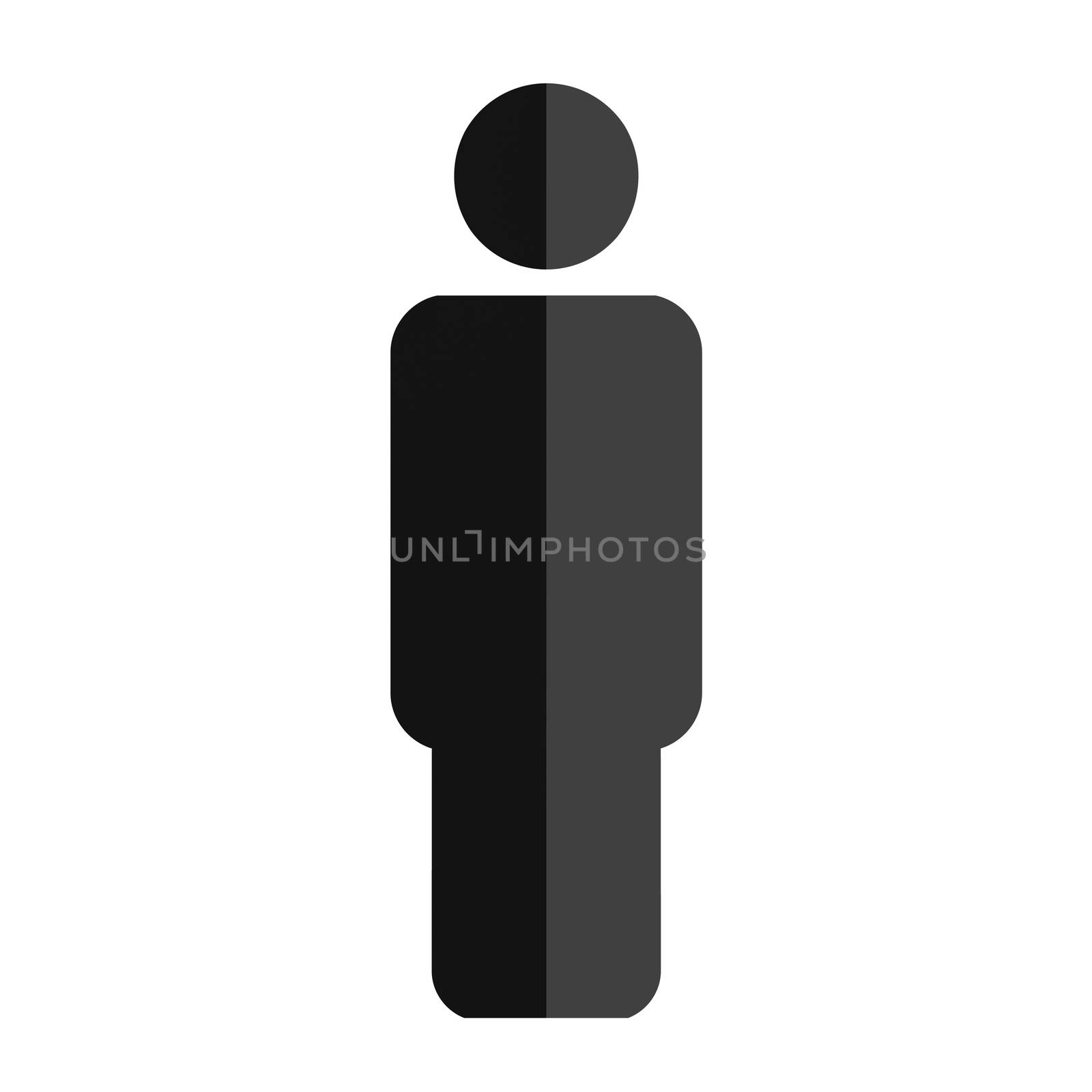 Man icon on white background. People, man, women,