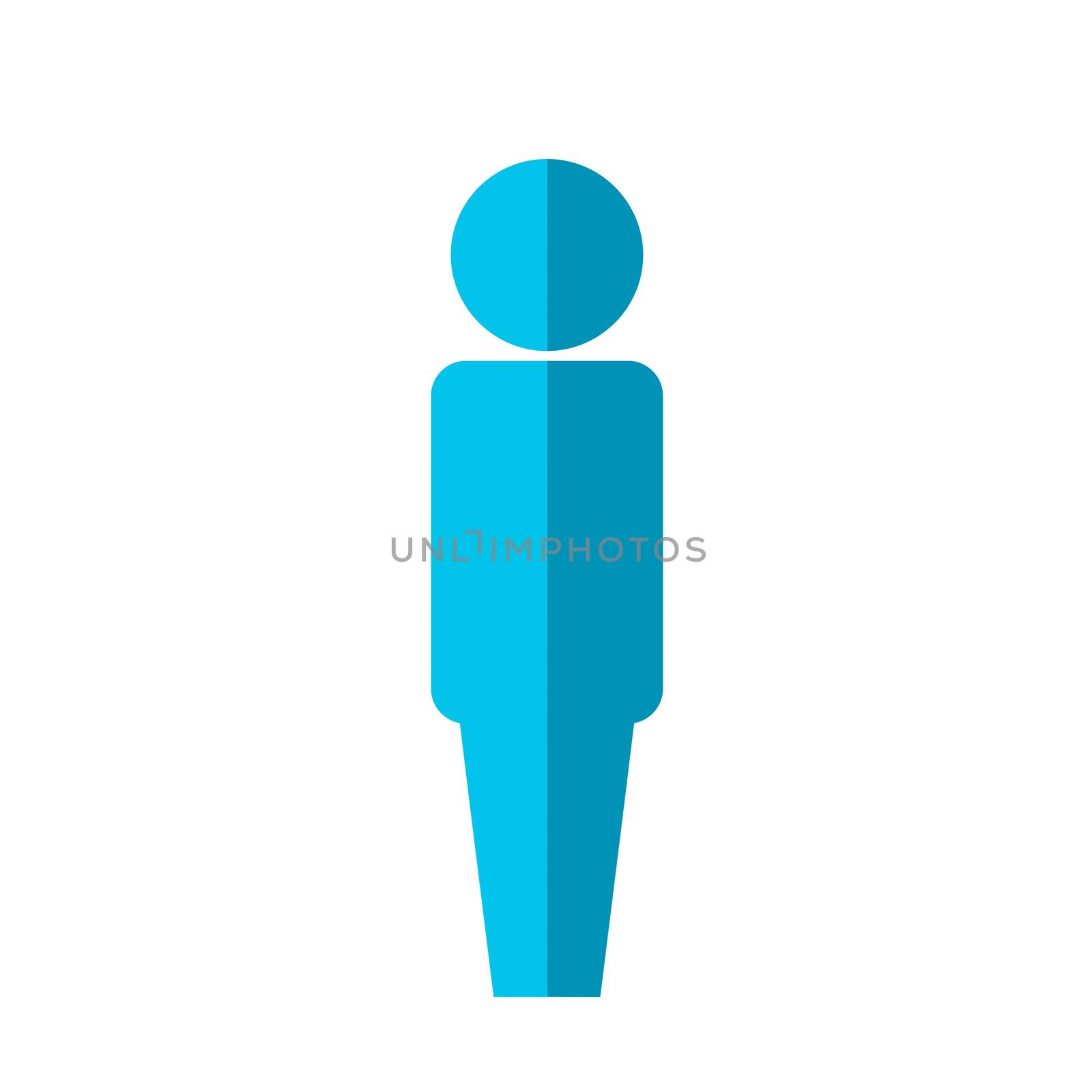 Man icon on white background. People, man, women,