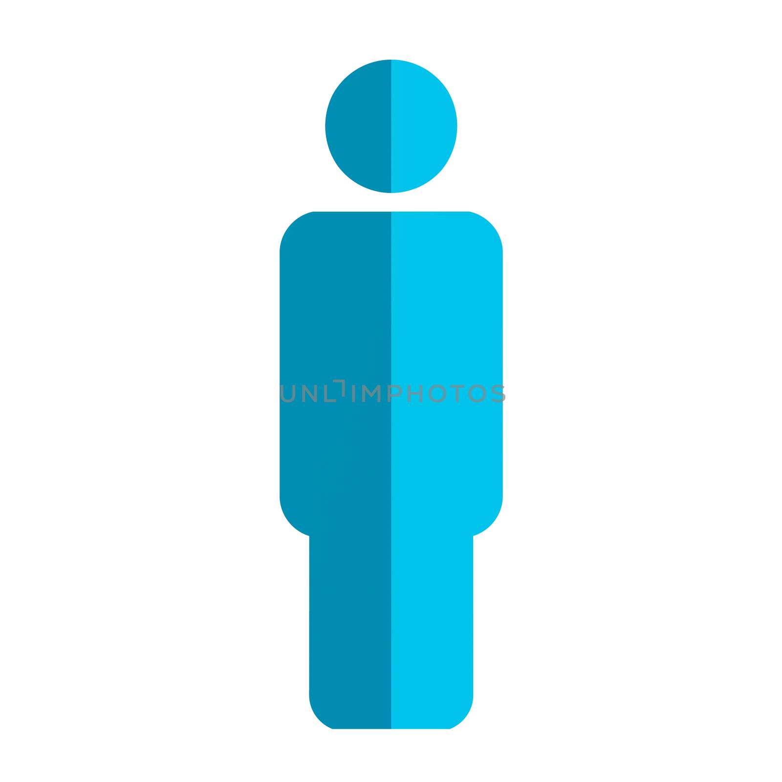 Man icon on white background. People, man, women,