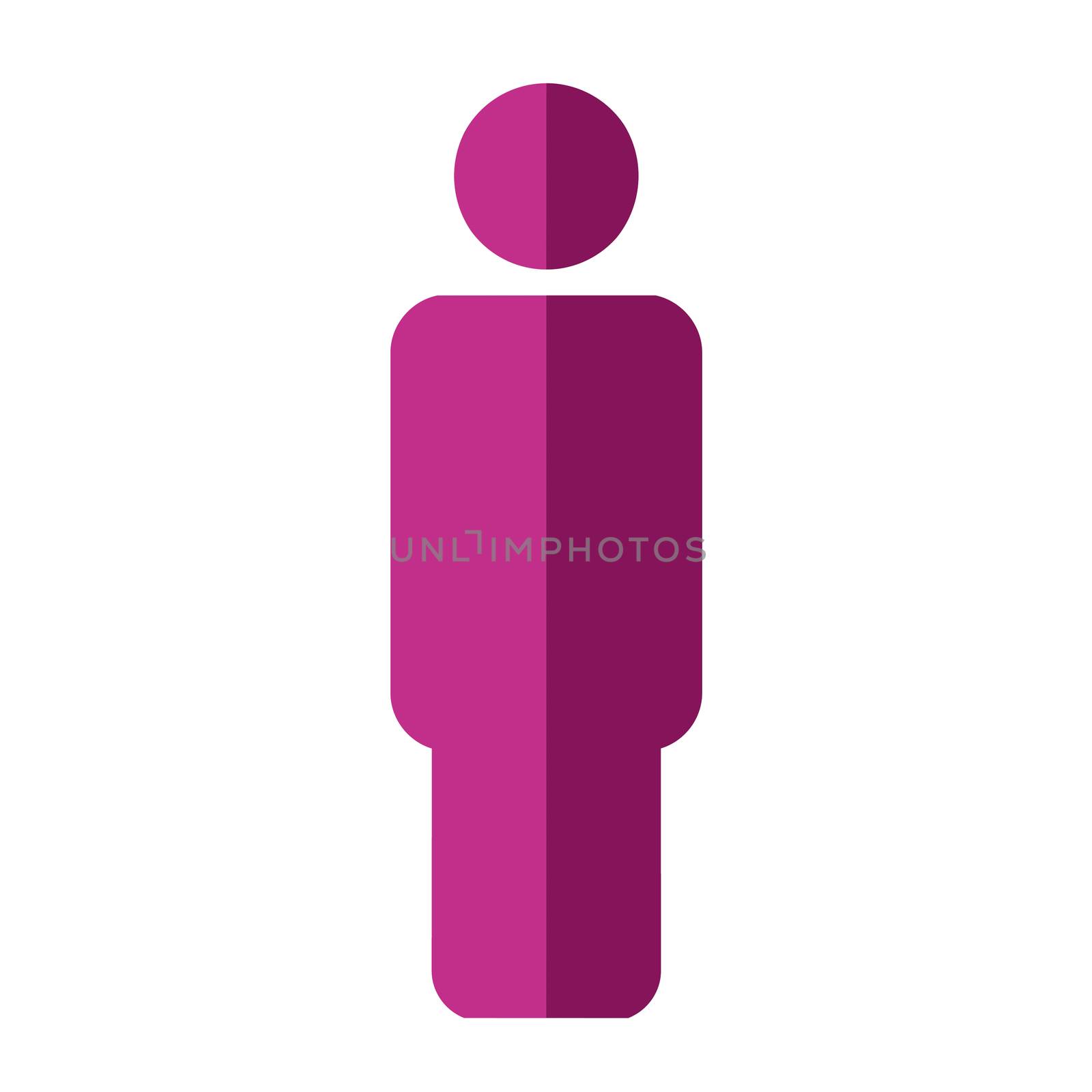 Man icon on white background. People, man, women,