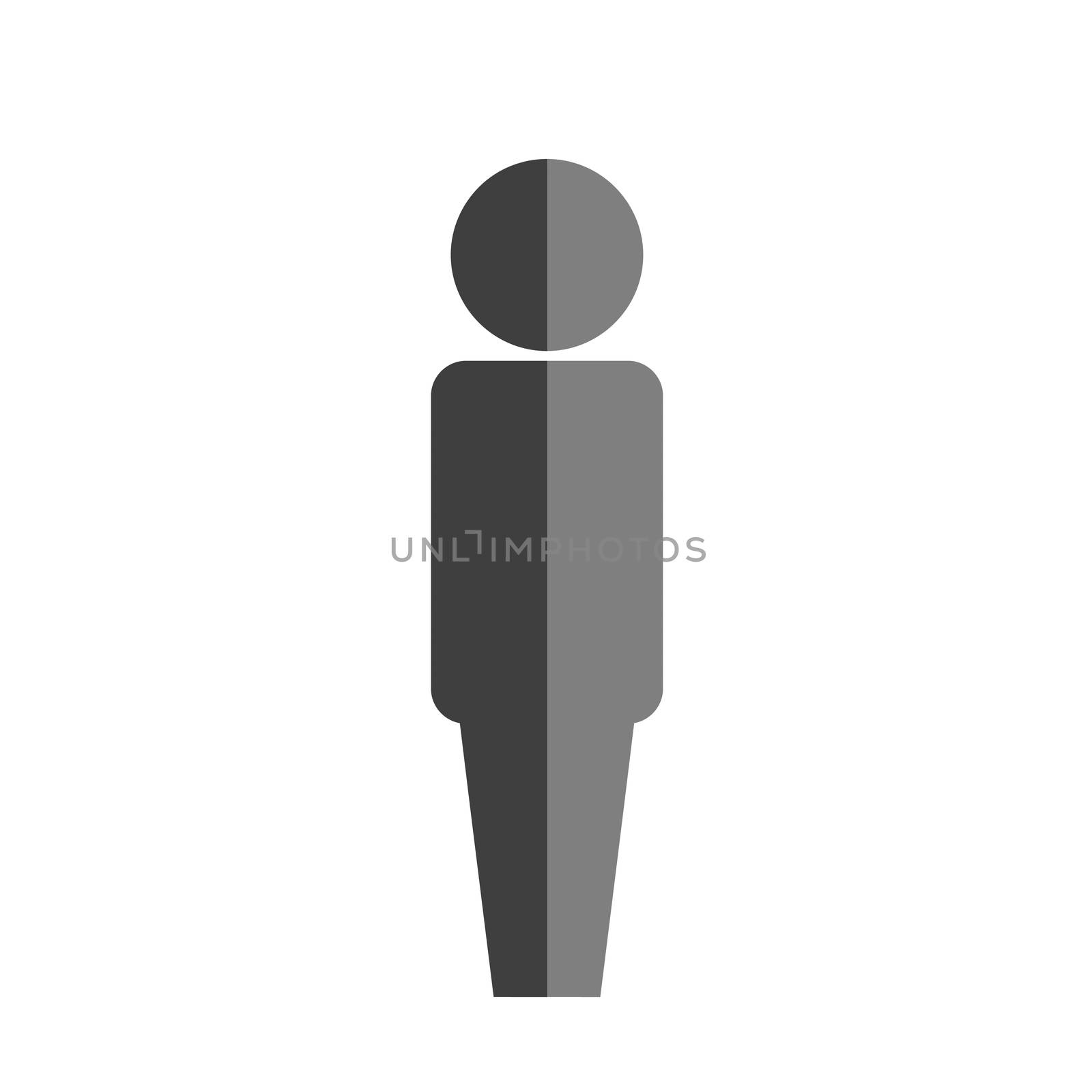 Man icon on white background. People, man, women,