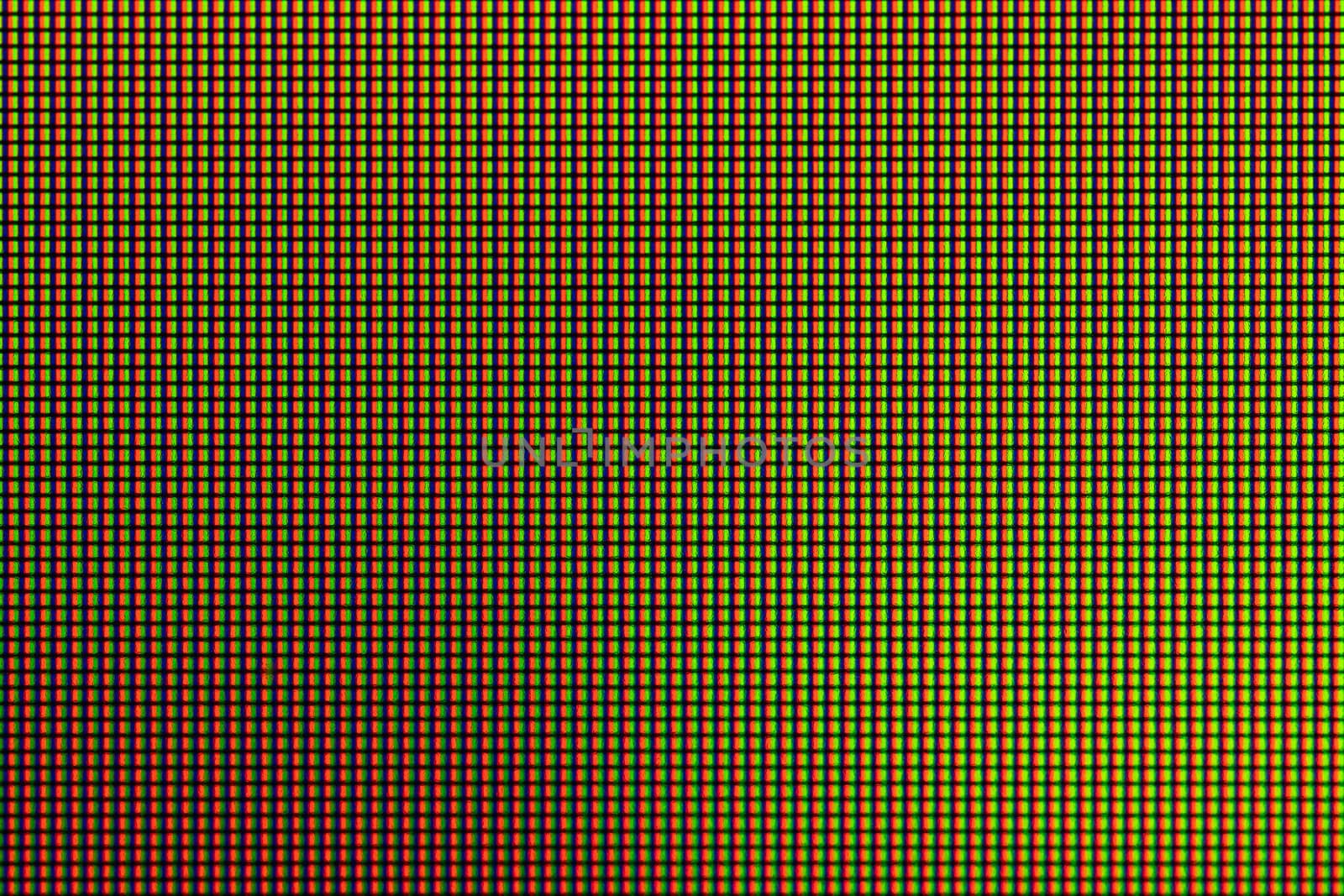 Closeup LED diode from LED TV or LED monitor computer screen display panel. by phanthit