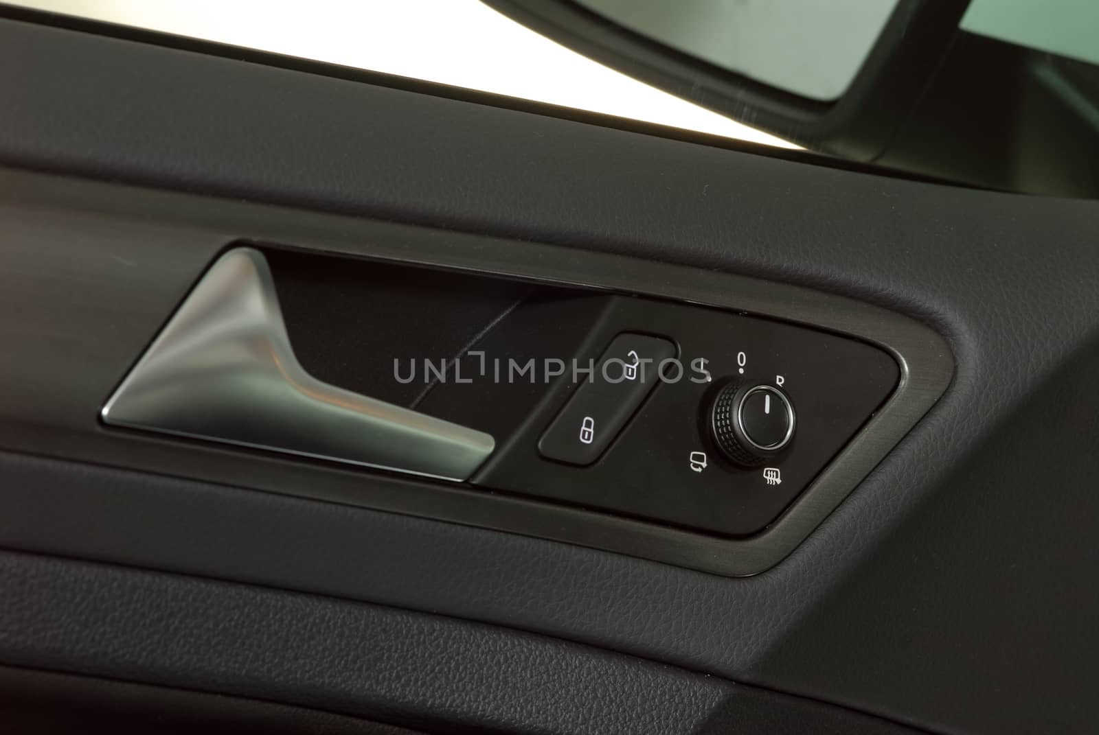 passenger car door handles and electric detail