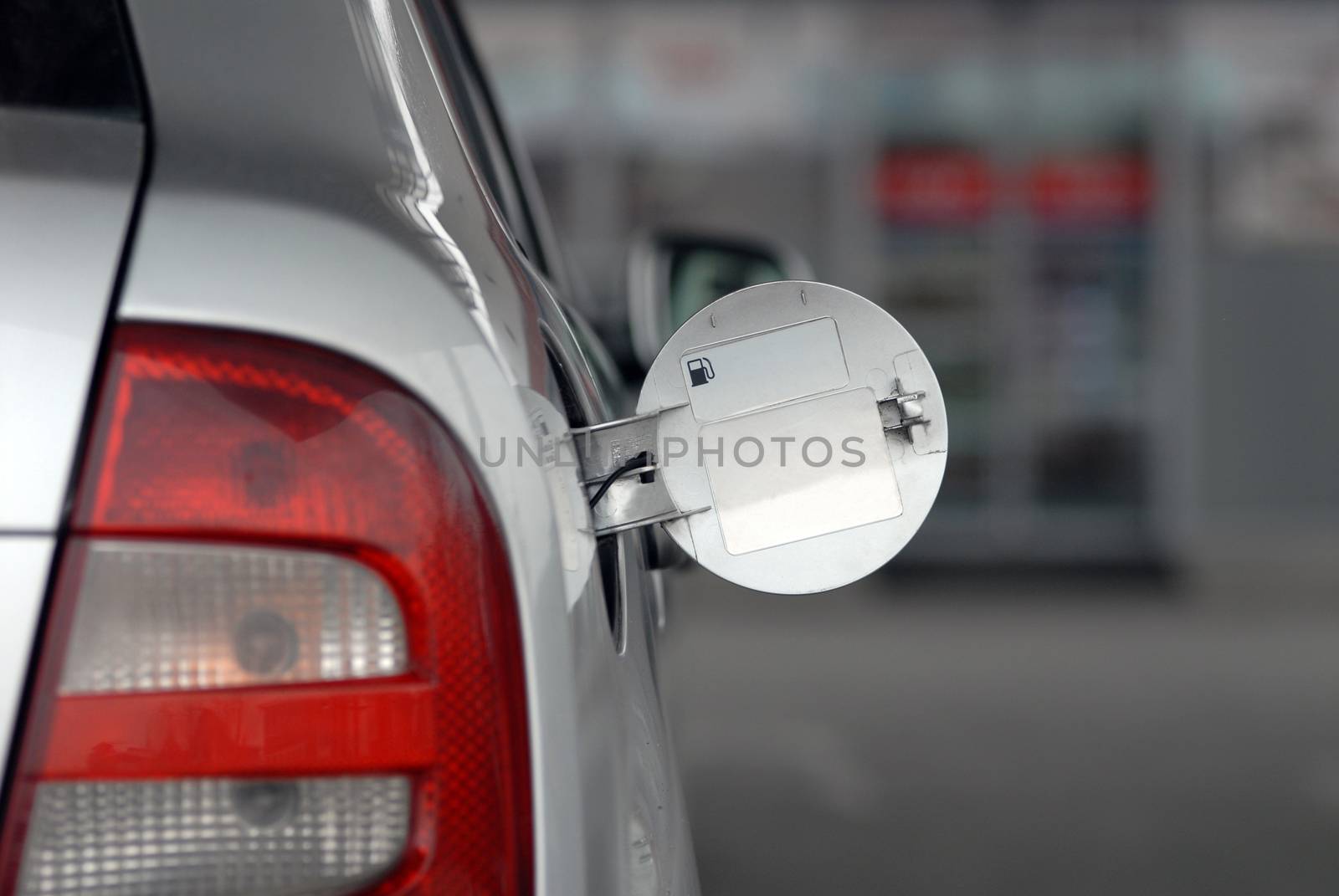 Open Tank Waiting for Refilling passenger Car