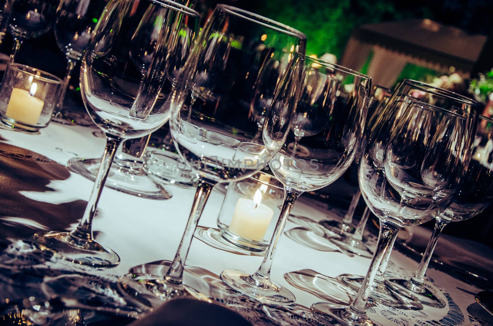 crystal glasses (marriage decoration)