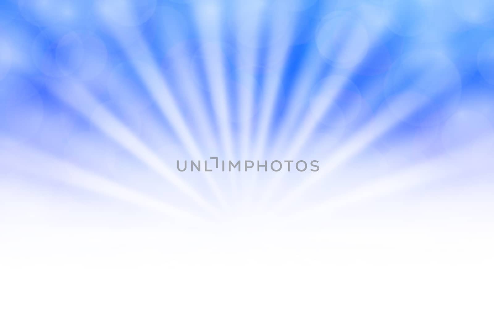 soft blue bokeh lights beam shine on gradient blue background and white copy space, bokeh colorful light blue soft shade, bokeh lights shine on gradient soft blue and white