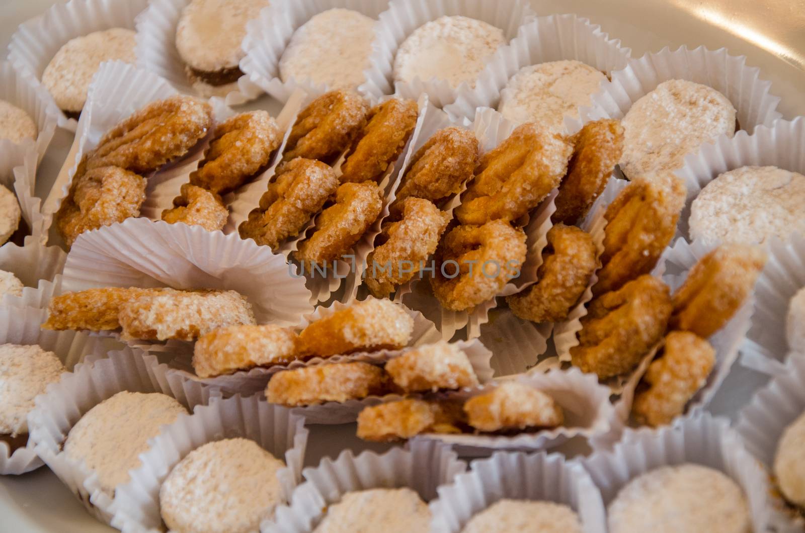 Sweet snacks, alfajores and orejitas