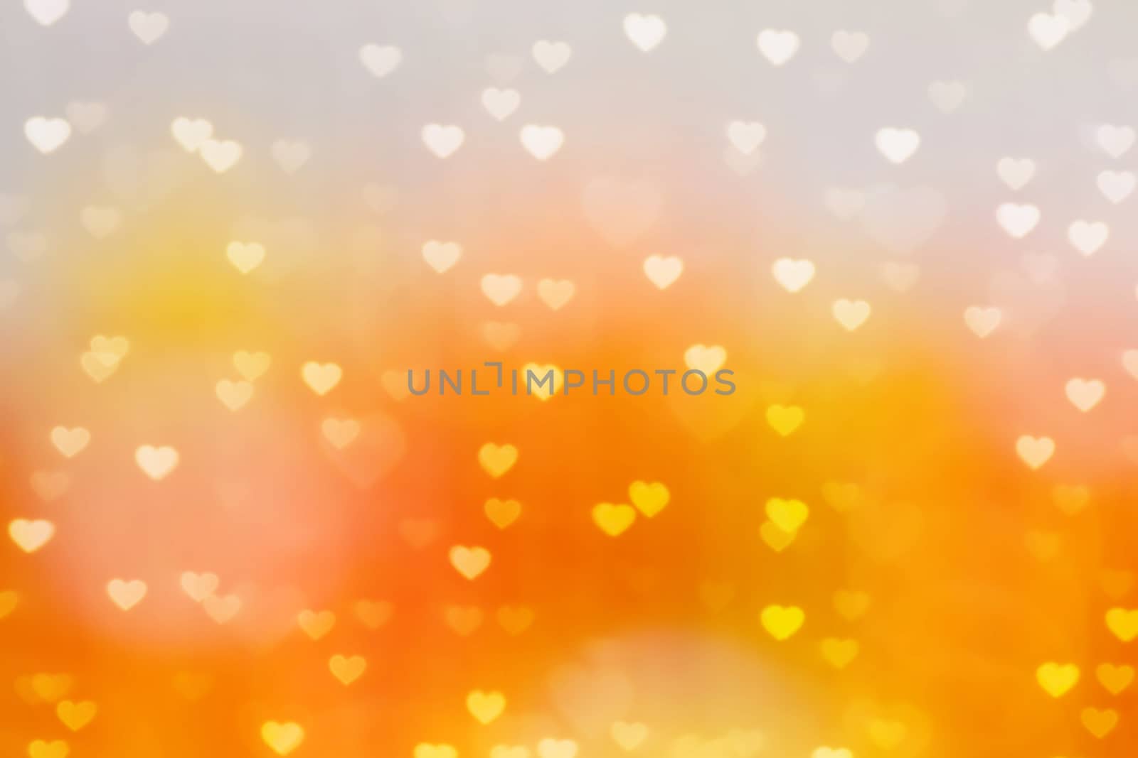 blur heart shape lights bokeh orange and gold background, colorful bokeh lights heart soft wallpaper, sparkles heart shape bright bokeh valentine romantic background by cgdeaw