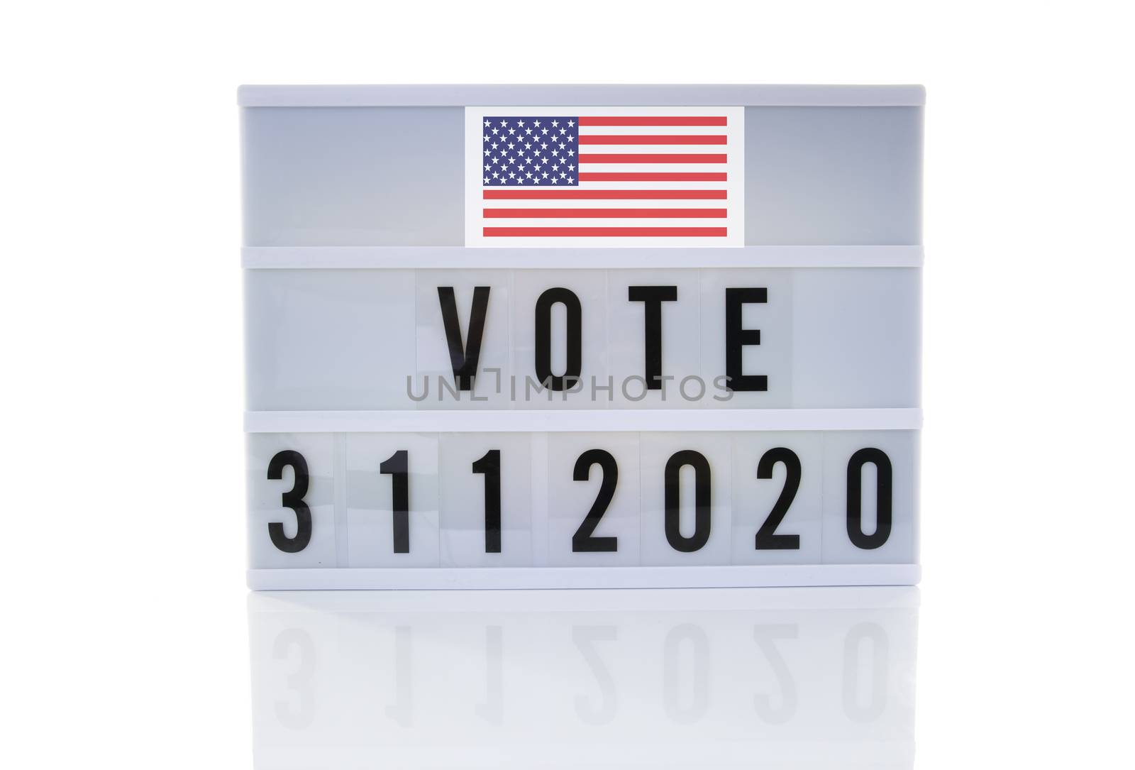 remember to vote on three november 2020 for the american united stage presidential election text on whte background