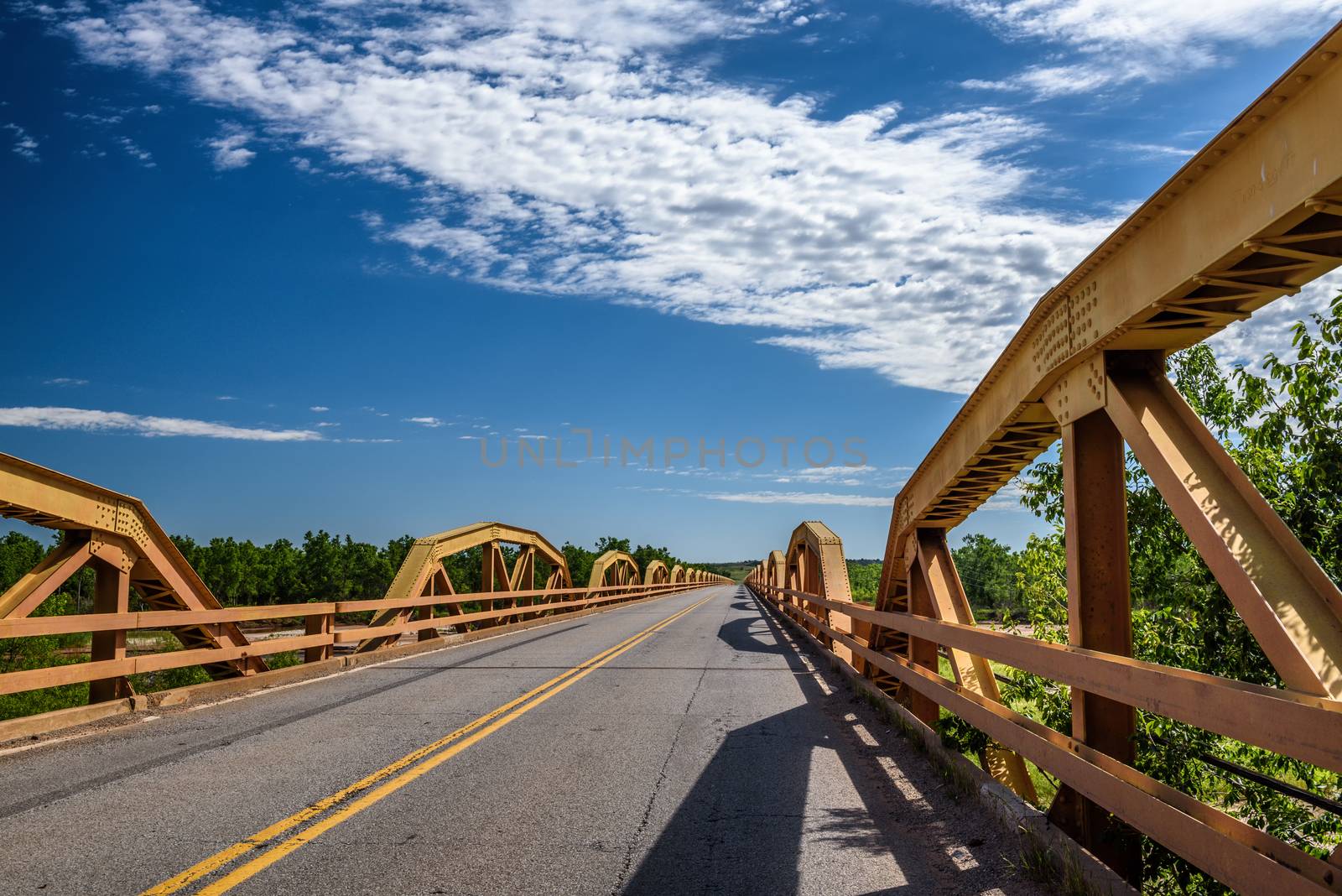 Pony Bridge on route 66 in Oklahoma by nickfox
