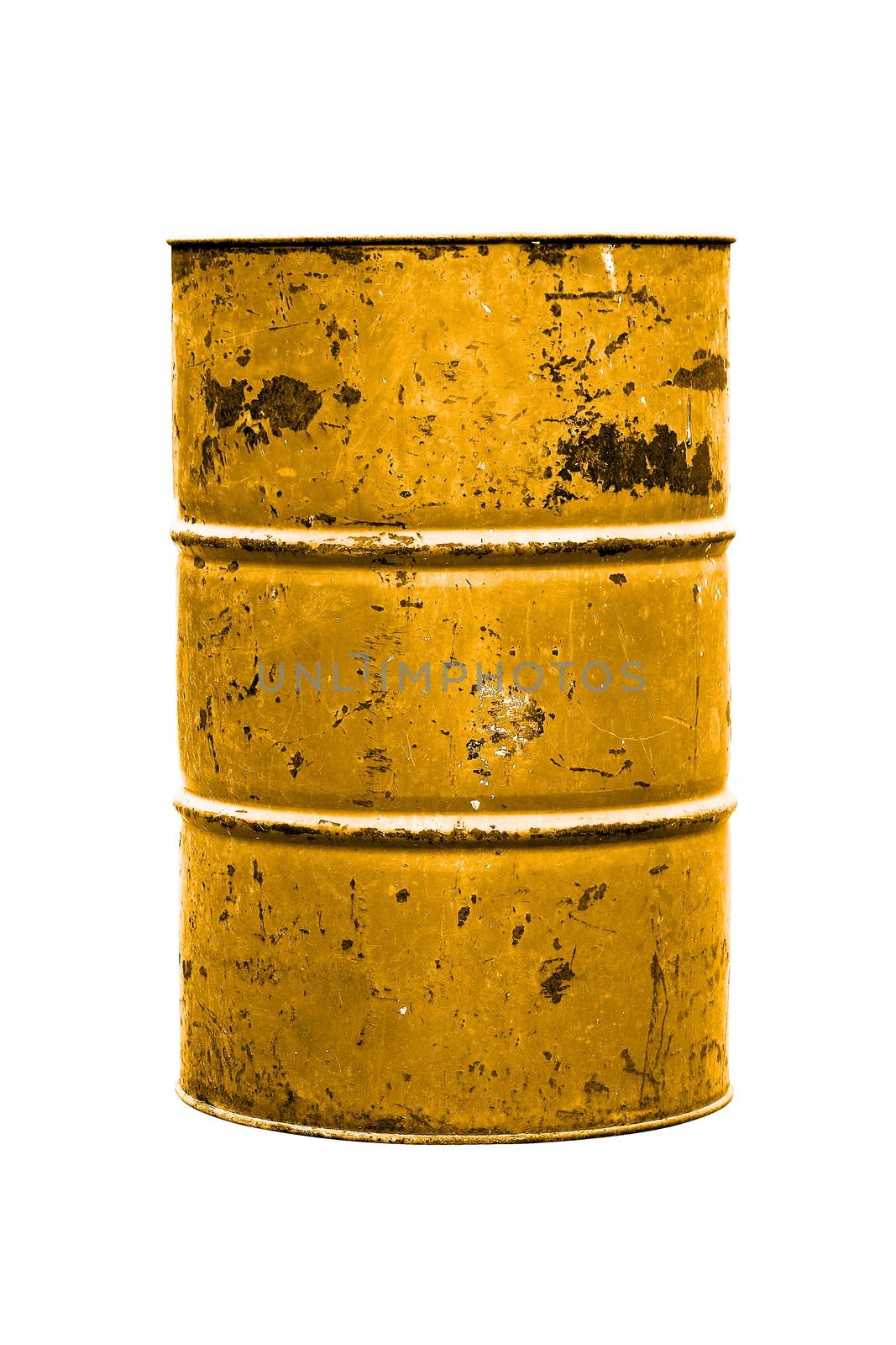 Barrel Oil yellow or gold Old isolated on background white by cgdeaw