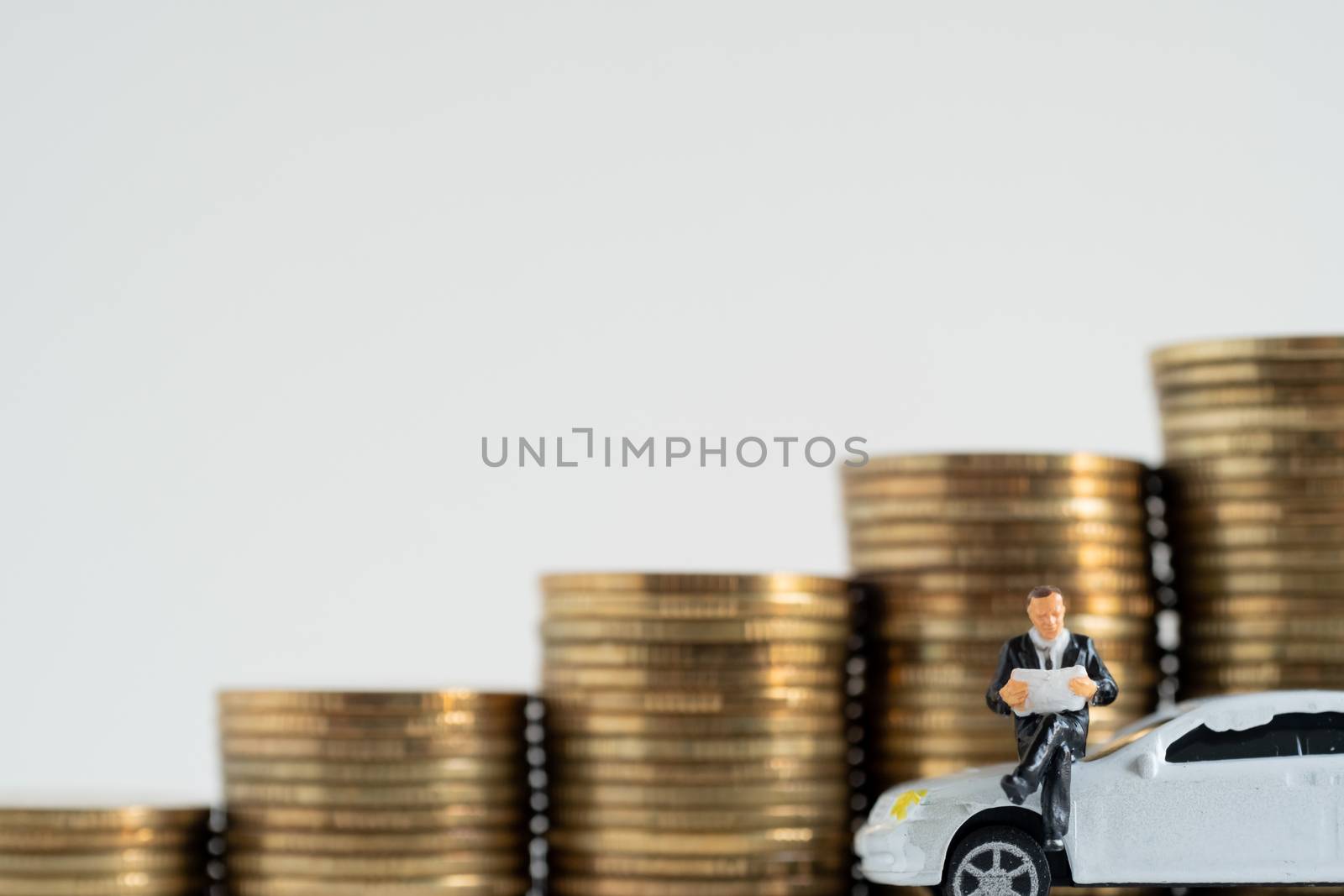 miniture of business model thinking about Investment strategy in by Toefotostock