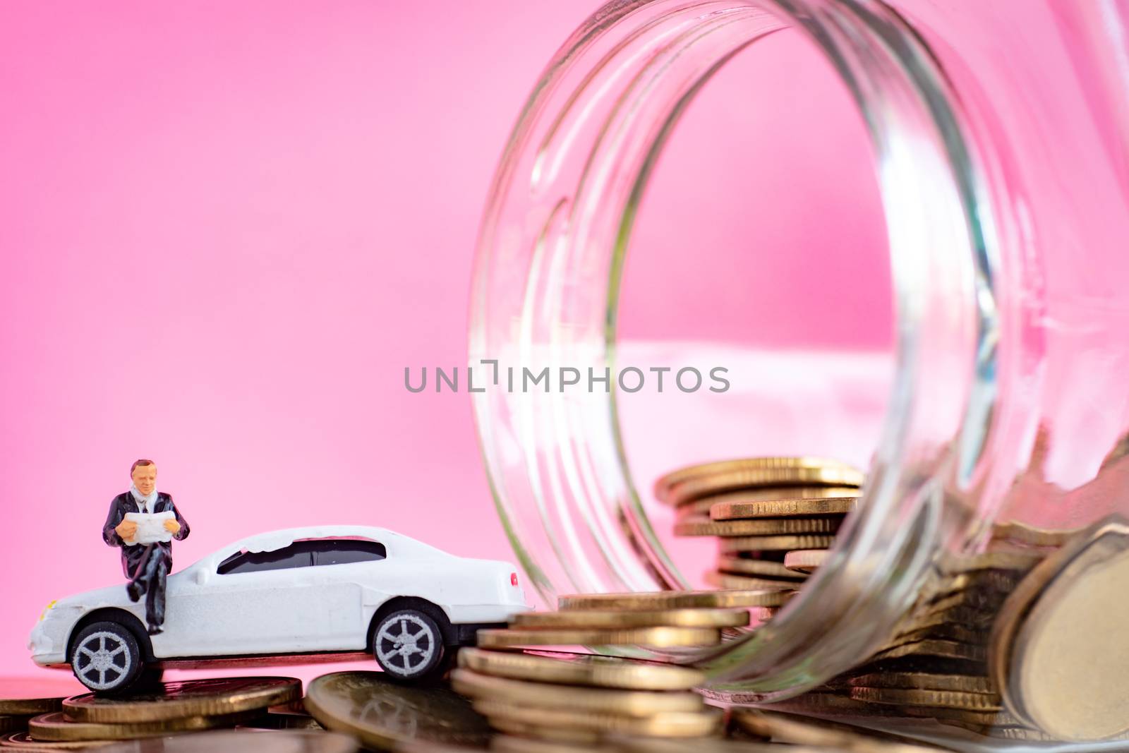 miniture of business model thinking about Investment strategy in by Toefotostock