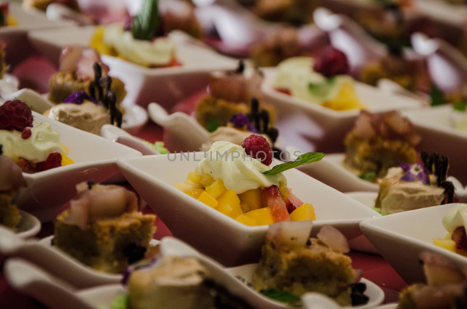 Fruit salad in a small bowl