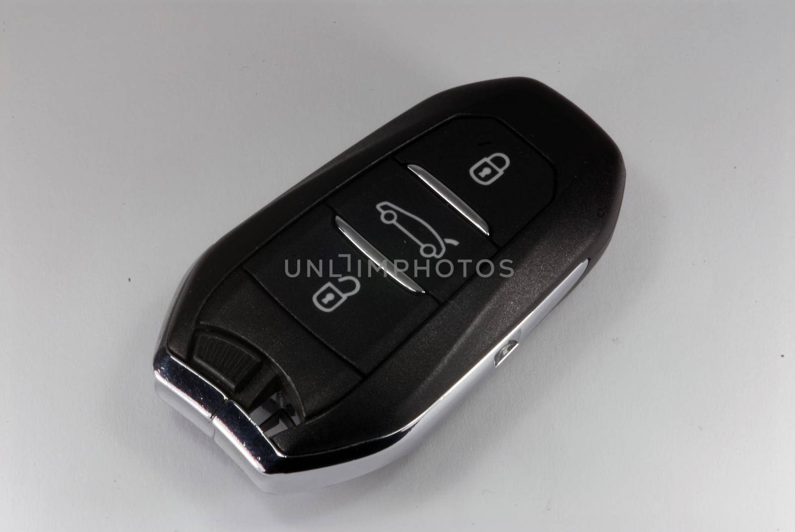 Car key isolated on white background