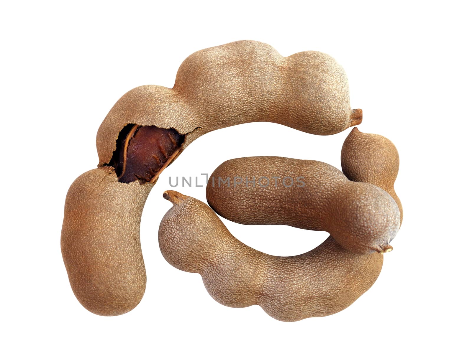 tamarind, sweet tamarind, brown tamarind, tamarind heap isolated on white background