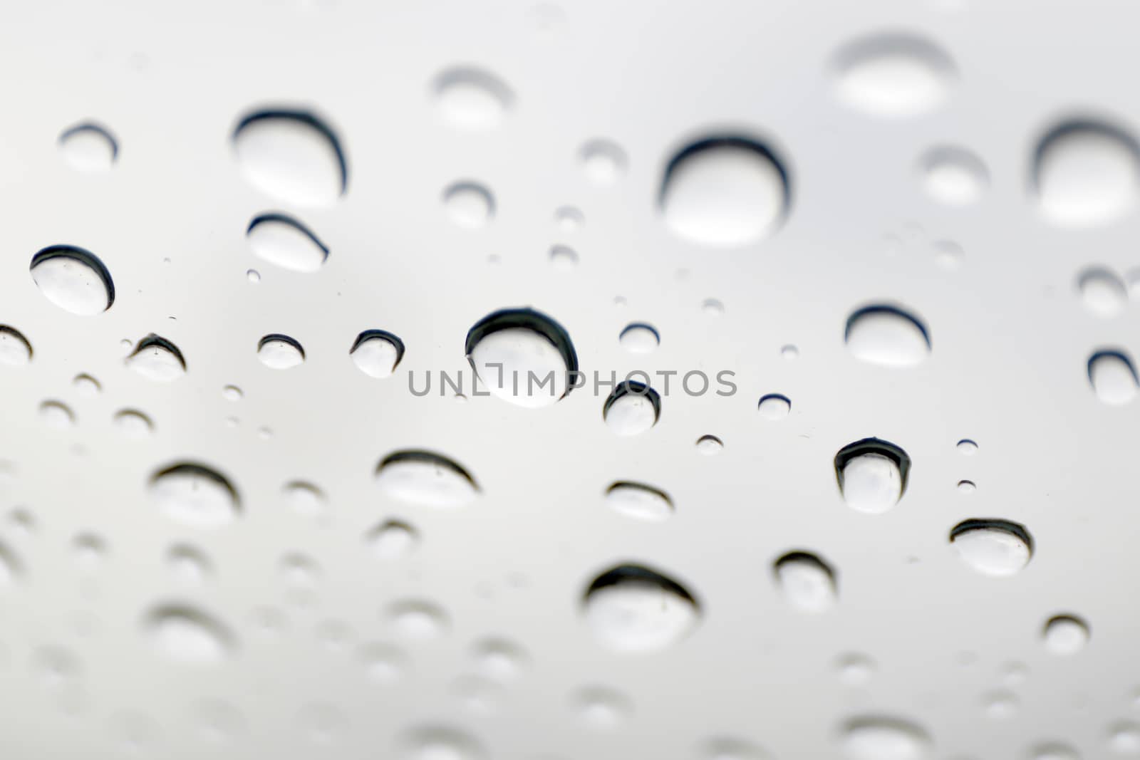 water drops on mirror, water bubble drops wallpaper, rain drop on glass for background (selective focus)