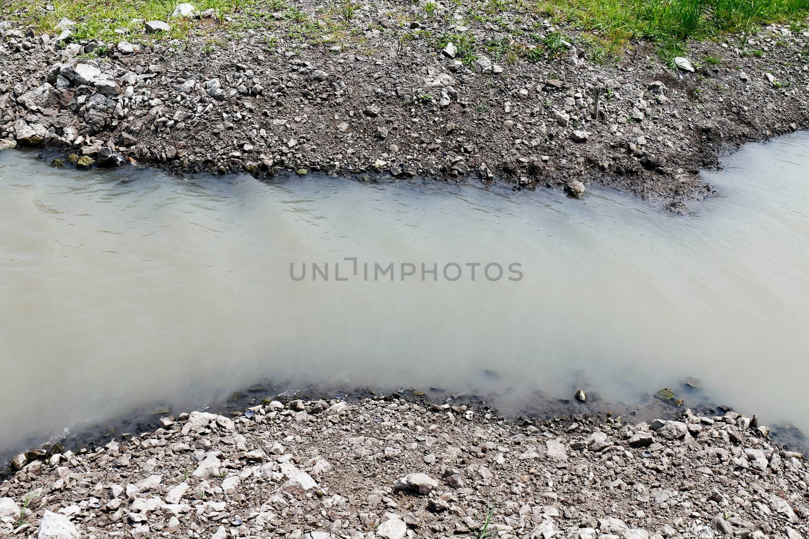 watercourse route tarn and flowing in ground, Global warming