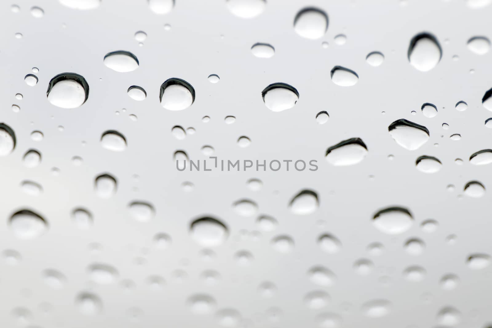 water drops on mirror, water bubble drops wallpaper, rain drop on glass for background (selective focus)