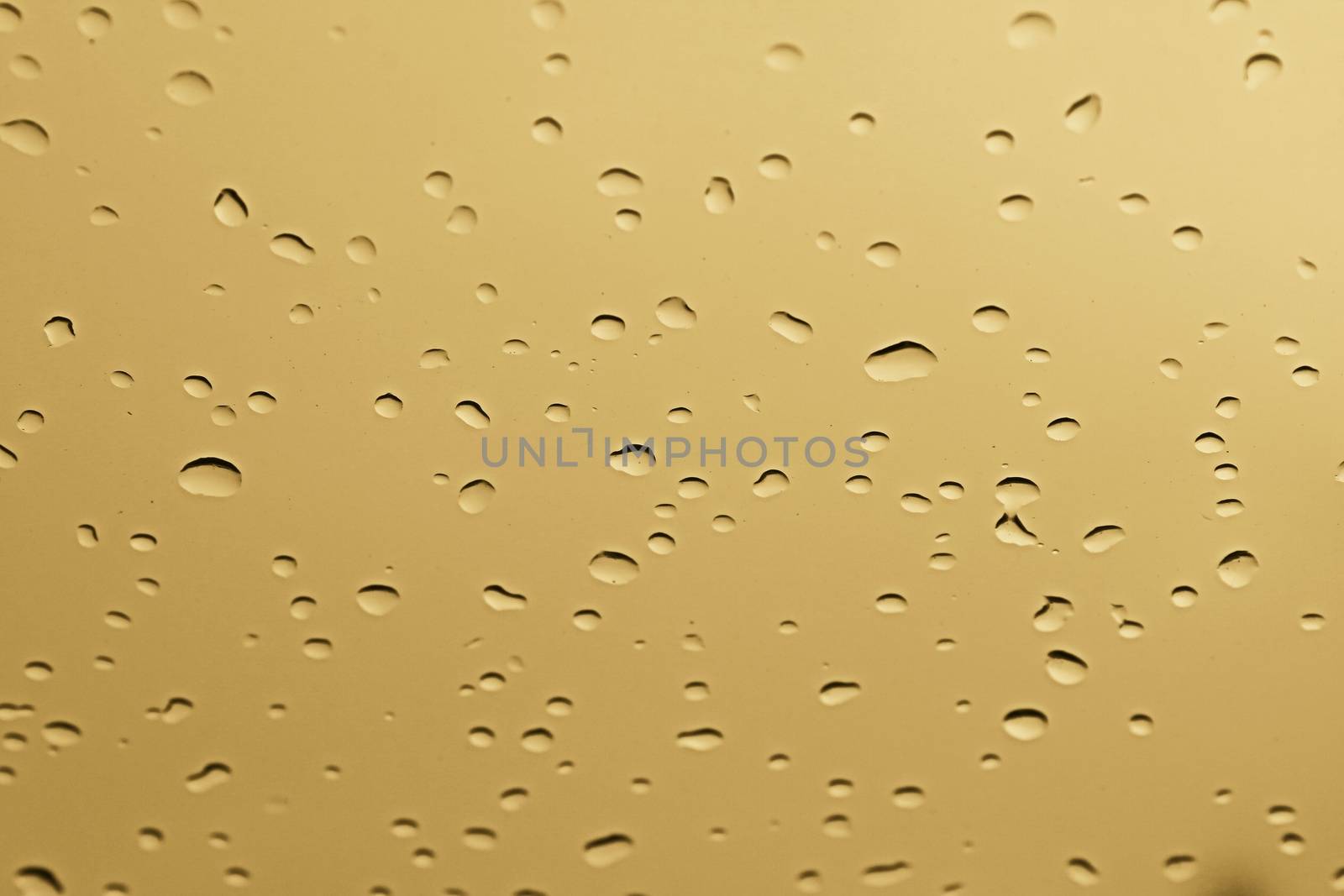 water rain drop on soft blue nature glass for abstract fresh background