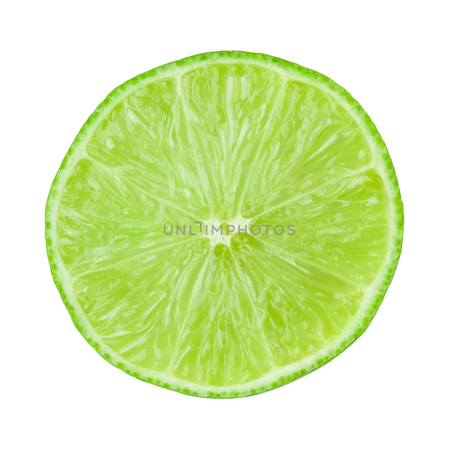 Lime slices isolated on a white background by kaiskynet