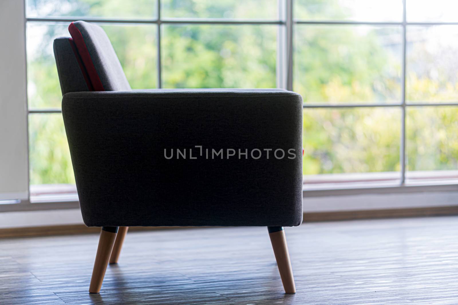 The modern chair in the living room