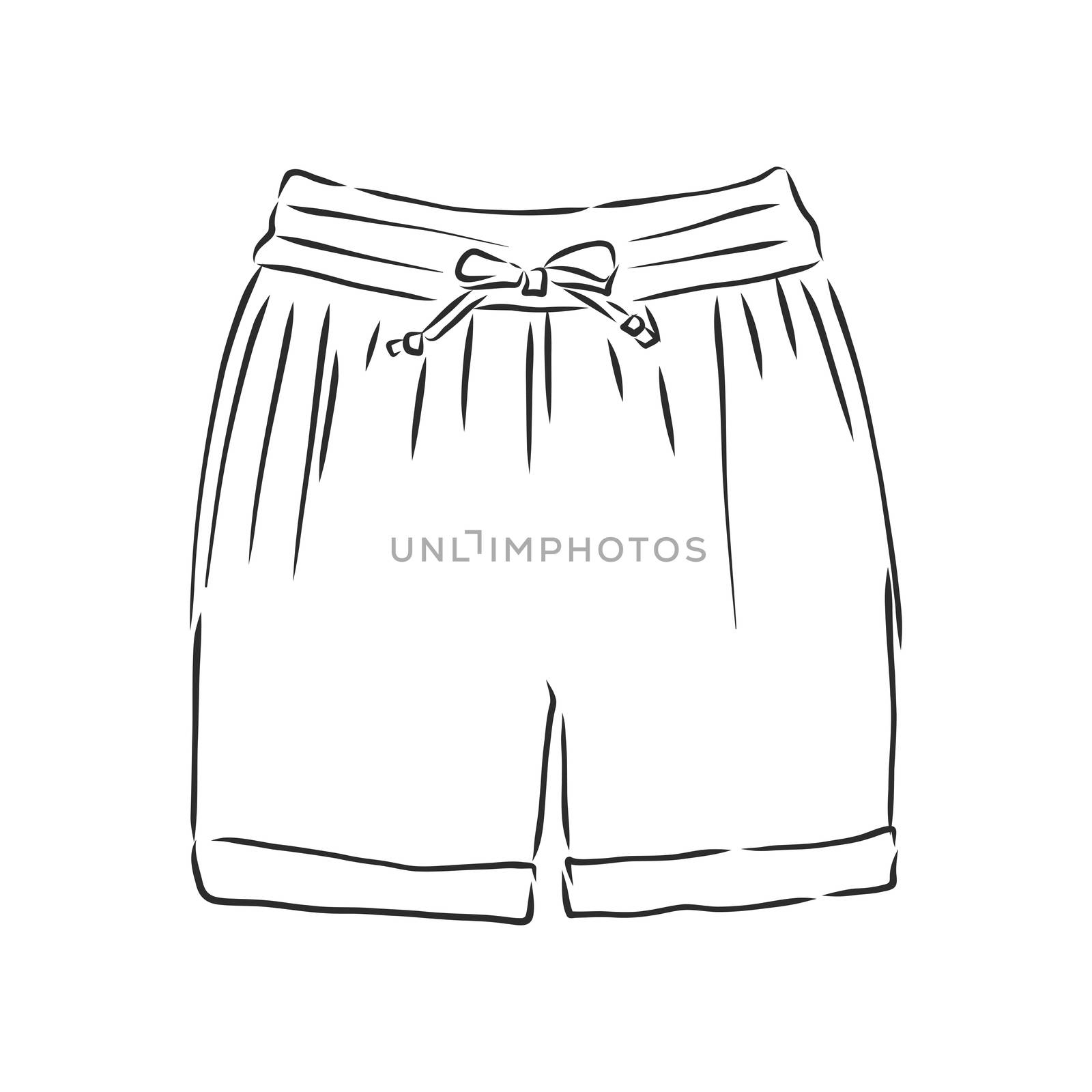 Vector illustration of shorts. Casual clothes