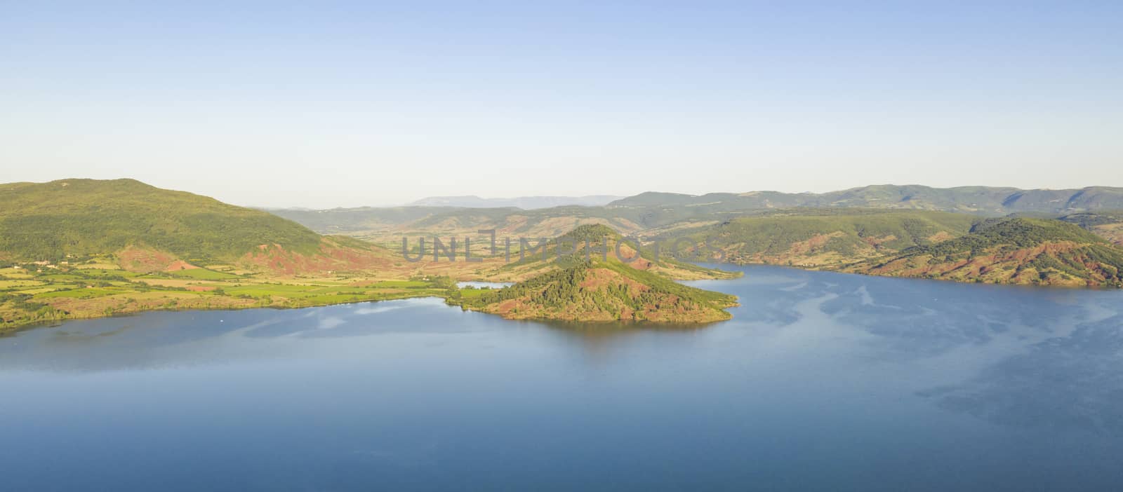 Lac du Salagou is an artificial lake located in the south of France, in the Hérault department in the Occitanie region