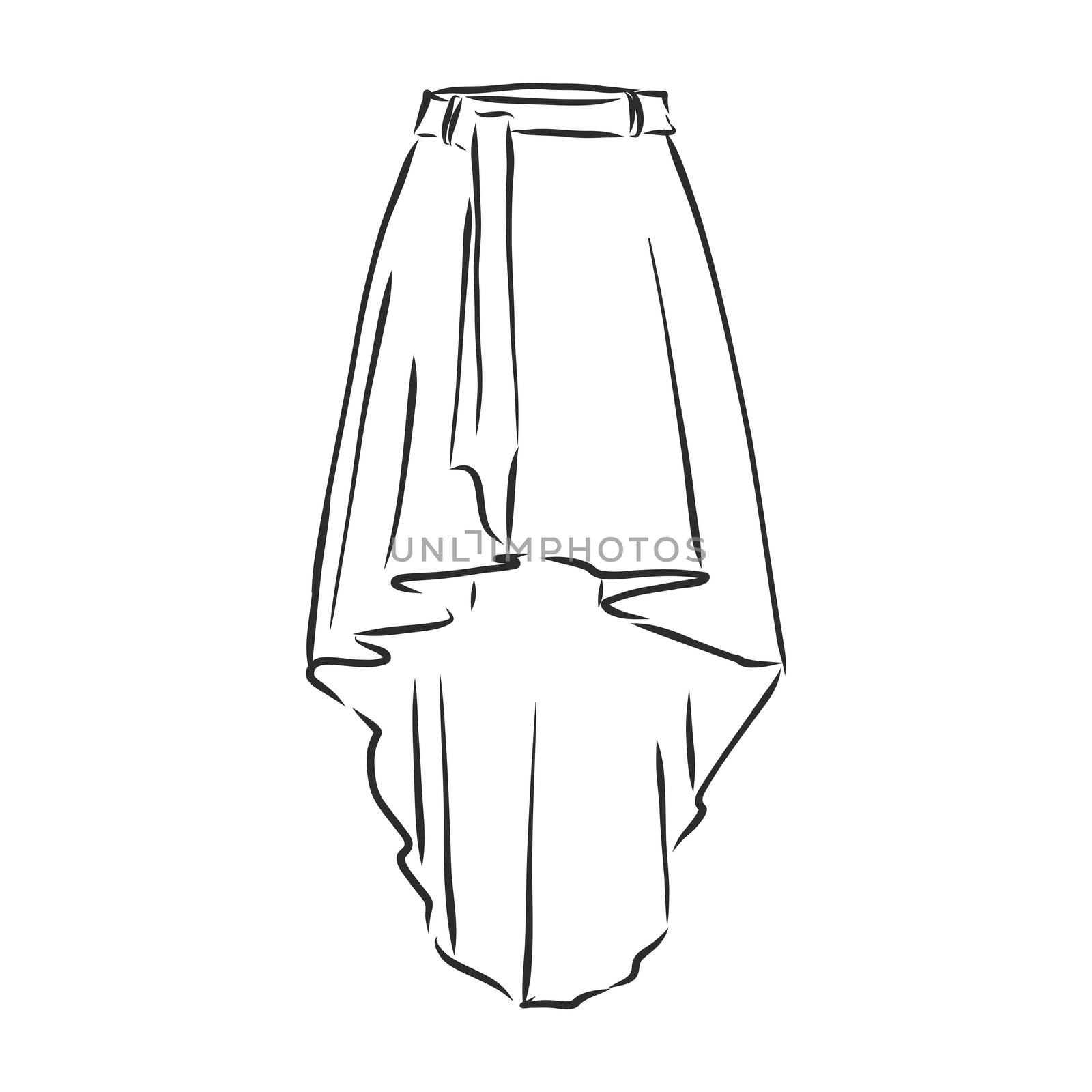 Vector illustration of skirts. Women's clothes