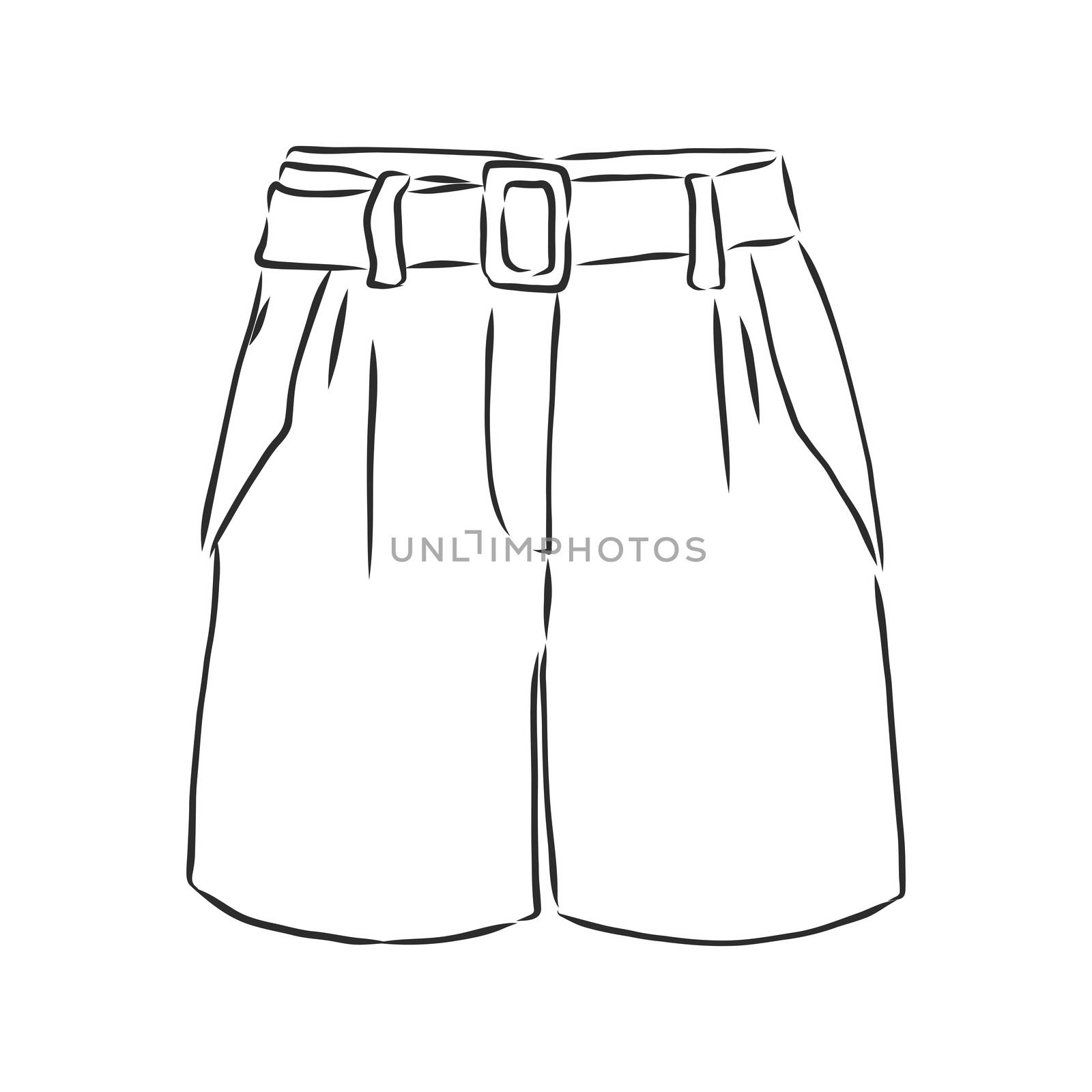 Vector illustration of shorts. Casual clothes