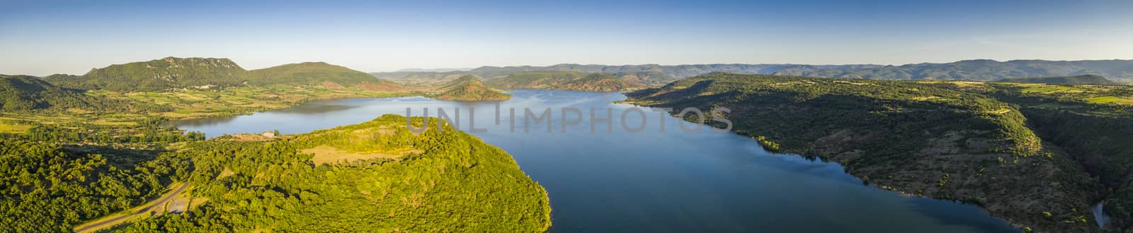 Lac du Salagou is an artificial lake located in the south of France, in the Hérault department in the Occitanie region