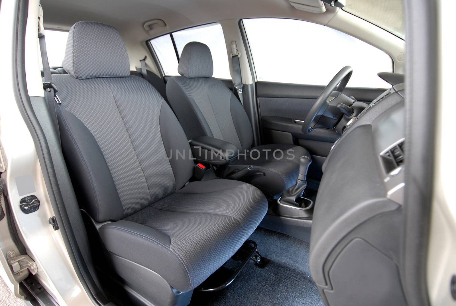 Front seats of a modern passenger car