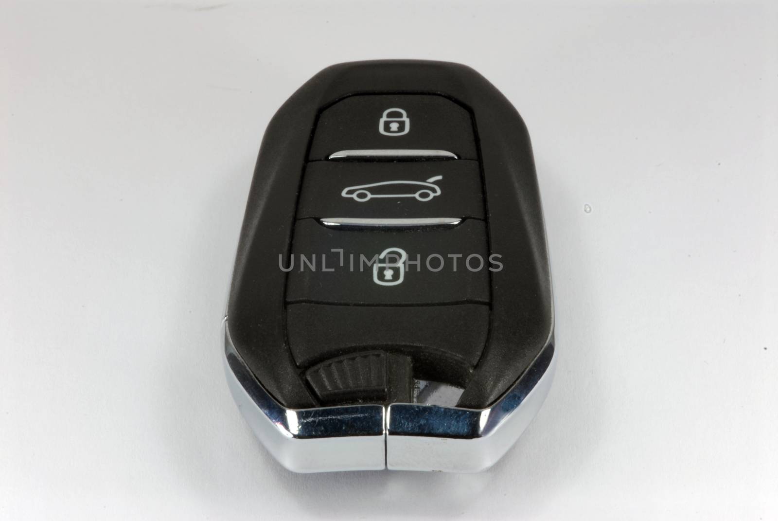 Car key isolated on white background