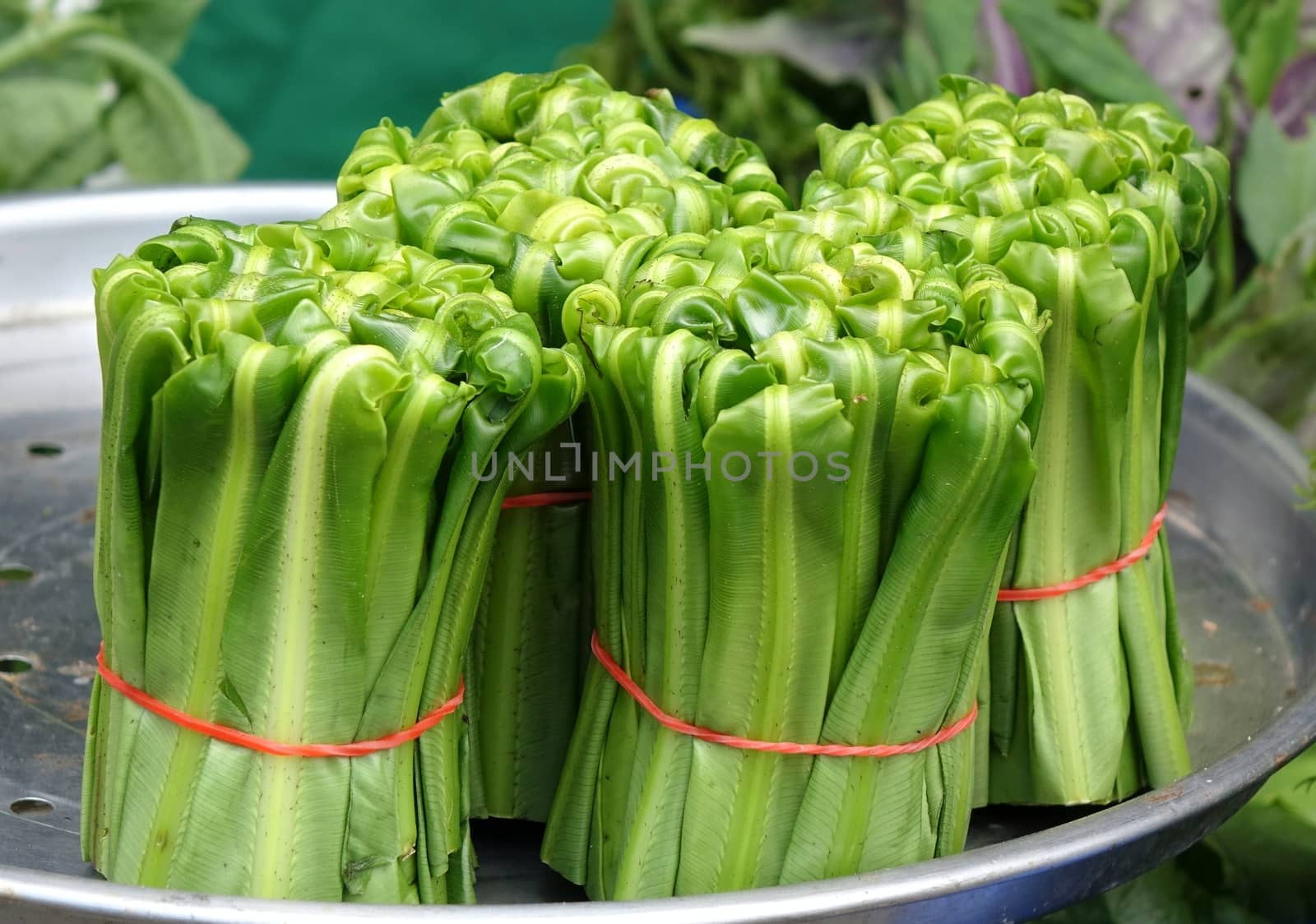 Locally grown vegetables are sold at a farmer's market in Taiwan
