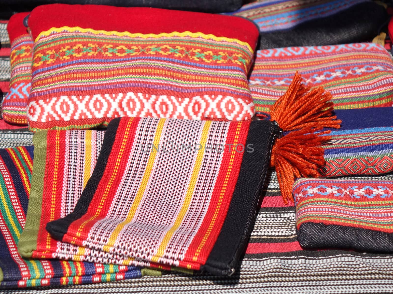 Indigenous colorful texiles and fabrics in Taiwan