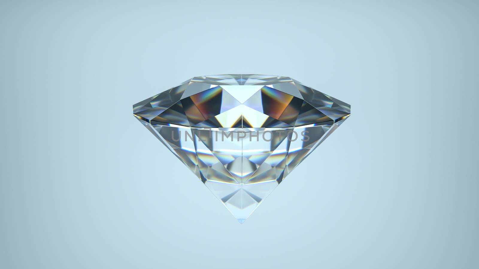3D animation of shining diamonds on blue isolated background by ViktorAxelsen