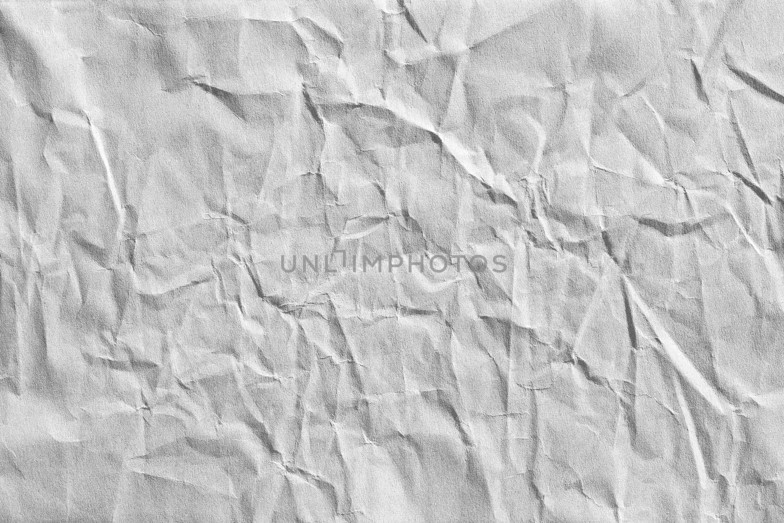 Grey crumpled background paper texture