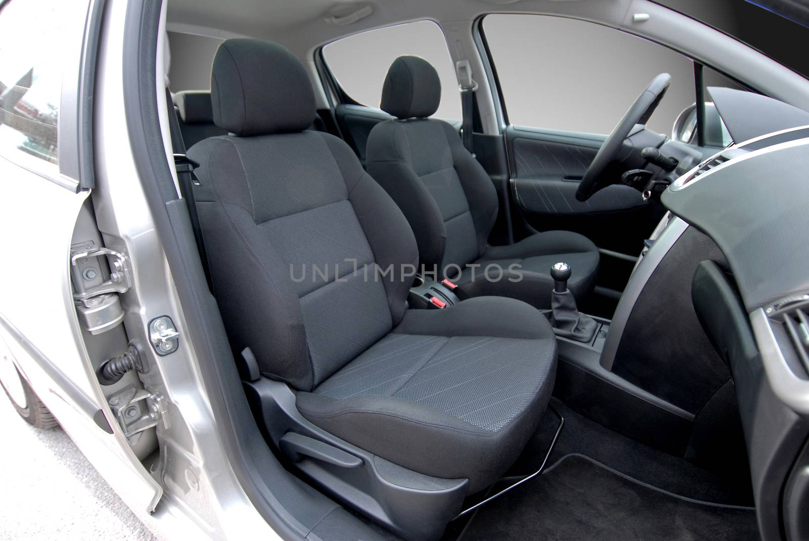Front seats of a modern passenger car