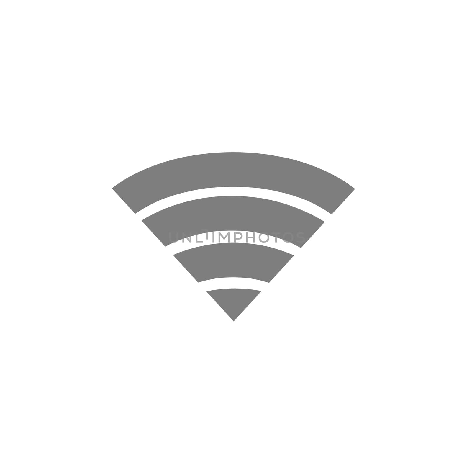 Wi Fi icon on white background.Social connections, by praditlohhana