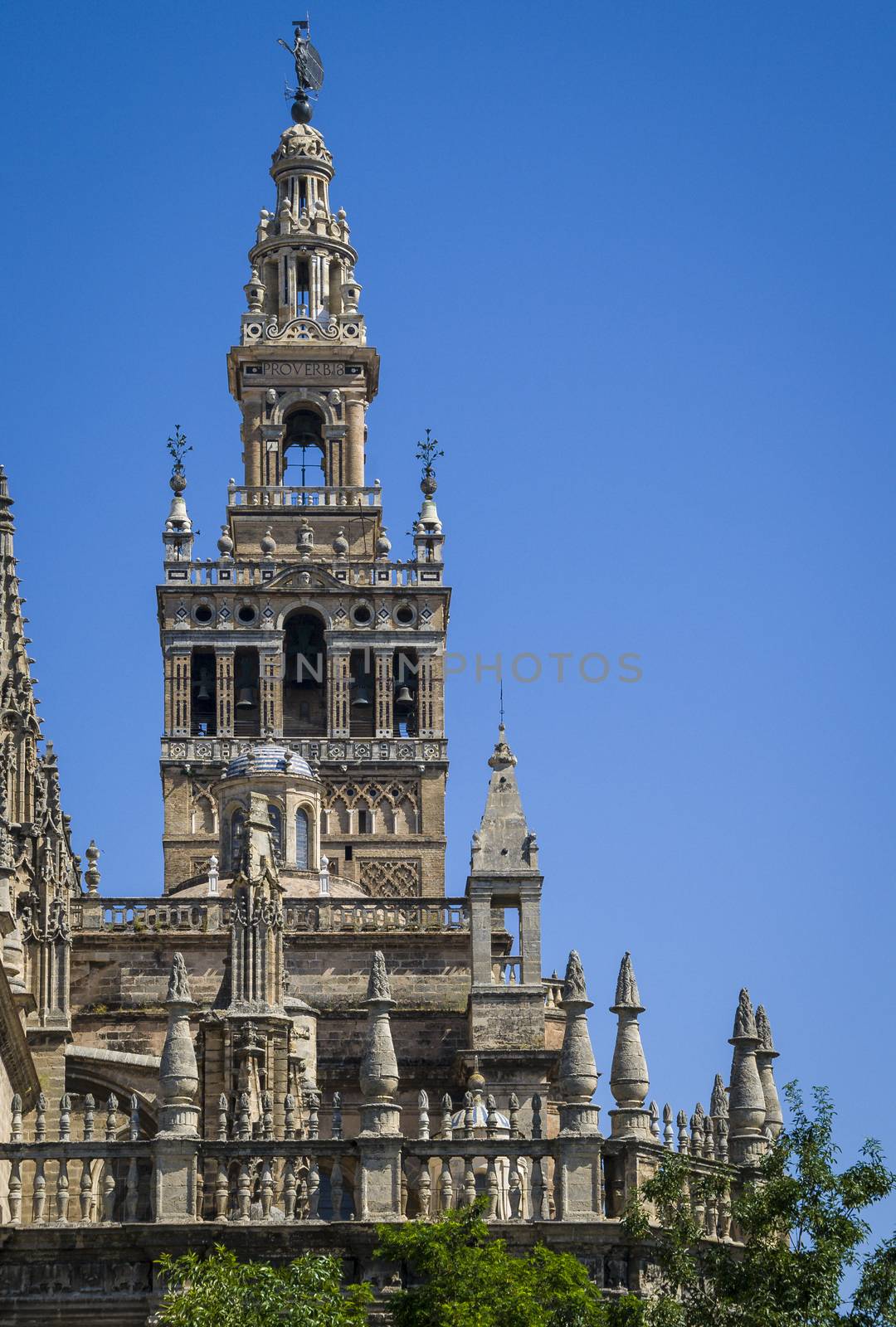 La Giralda Bell Tower of Seville. Spain