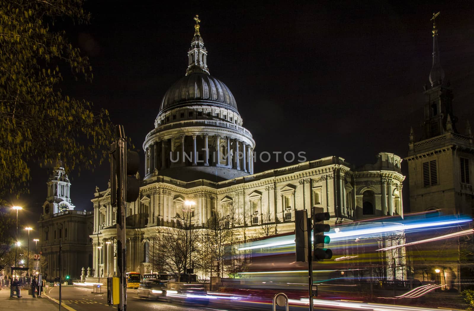 St Pauls Cathedral at night, London (UK)