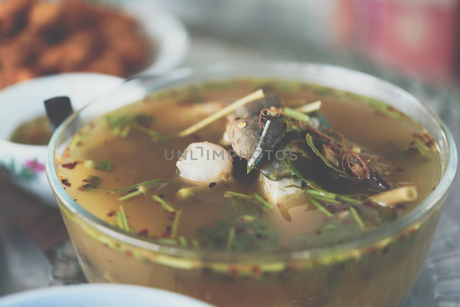 Hot and sour seafood soup (Tom Yum) by PongMoji