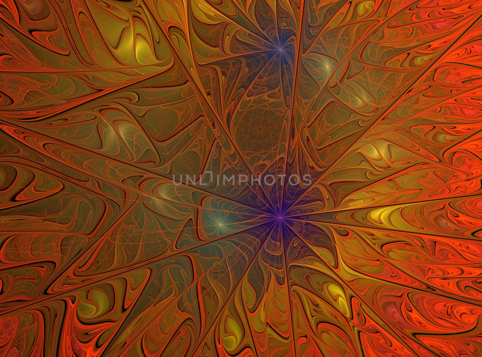 Beautiful fractal floral art. Computer generated graphics. Abstract floral fractal background for art projects
