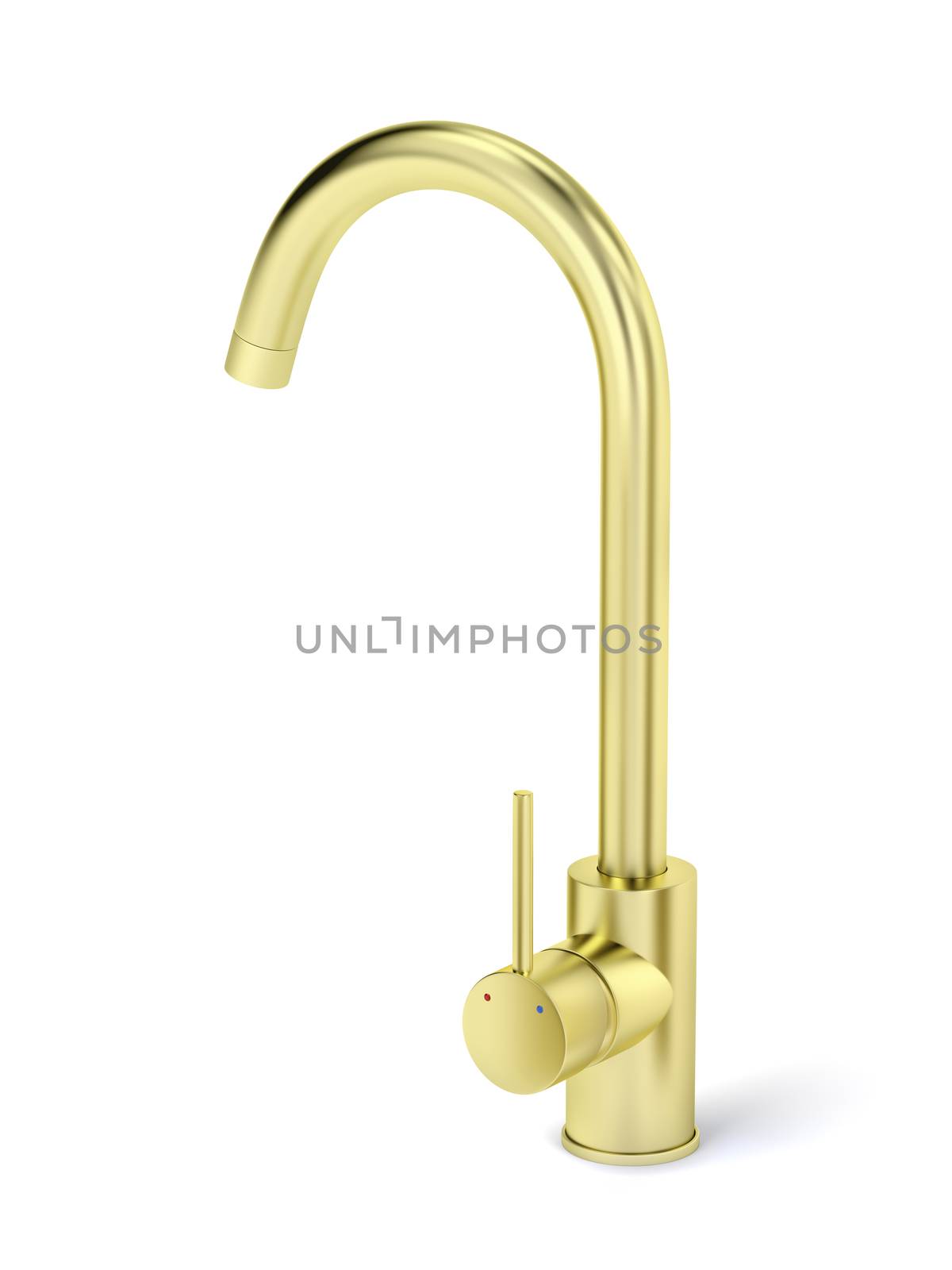 Golden kitchen faucet by magraphics