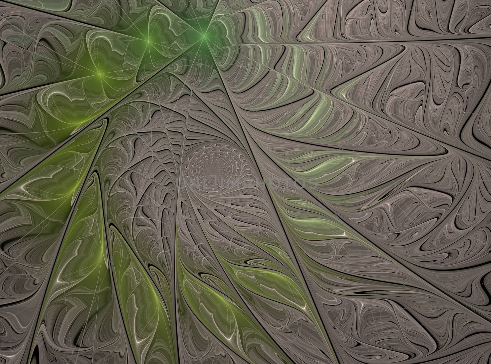 Beautiful fractal floral art. Computer generated graphics. Abstract floral fractal background for art projects
