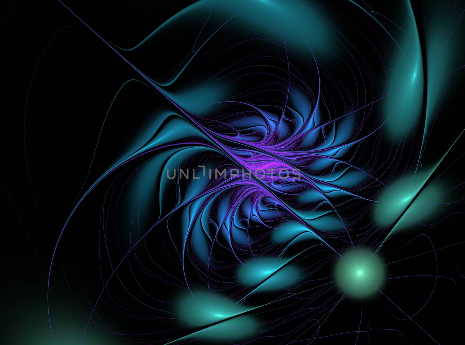 Beautiful fractal flower. Computer generated graphics. Abstract floral fractal background for art projects