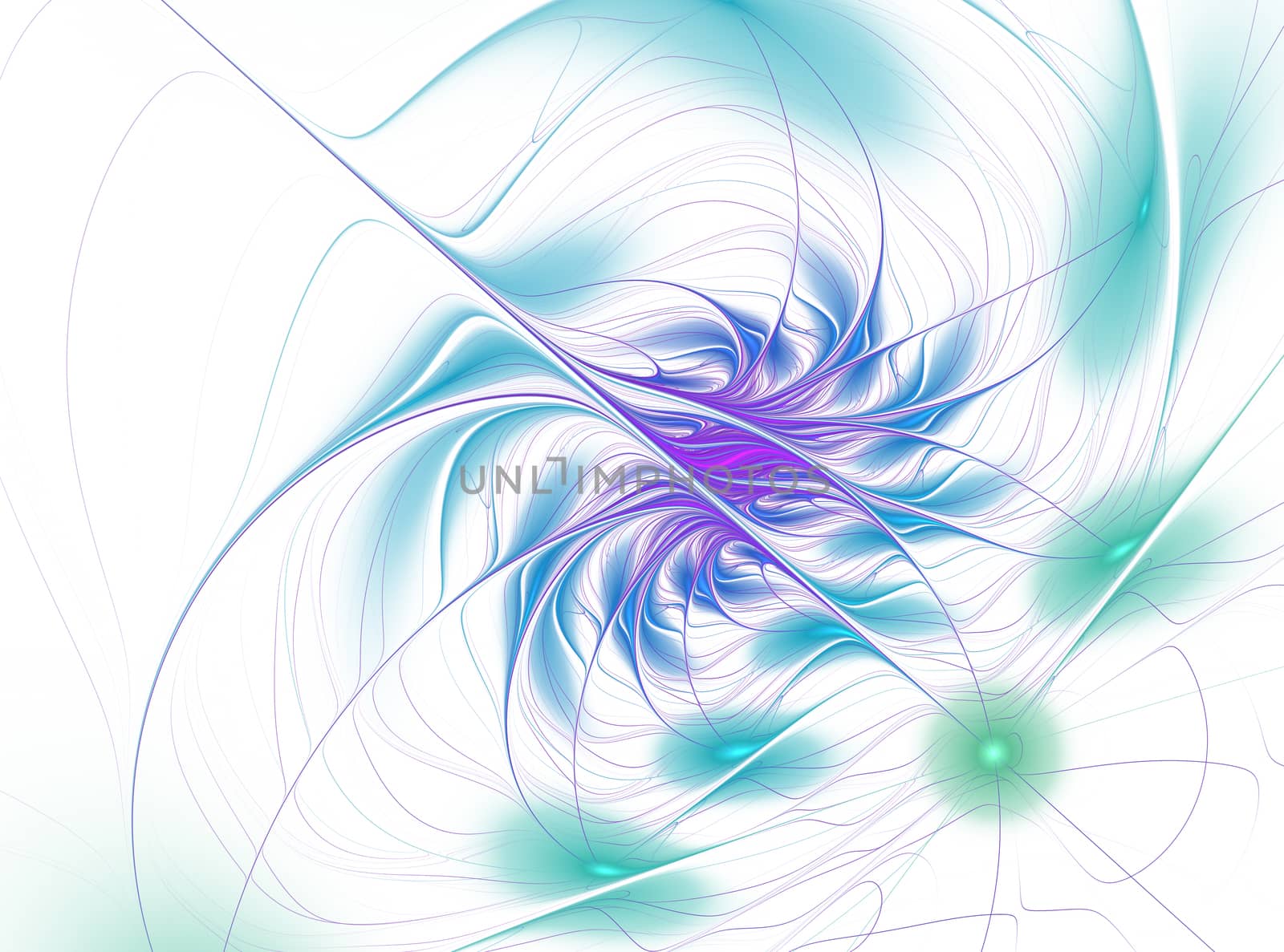 Beautiful fractal flower. Computer generated graphics. Abstract floral fractal background for art projects