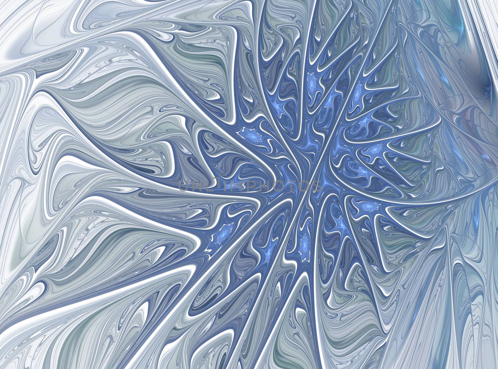Beautiful fractal flower. Computer generated graphics. Abstract floral fractal background for art projects