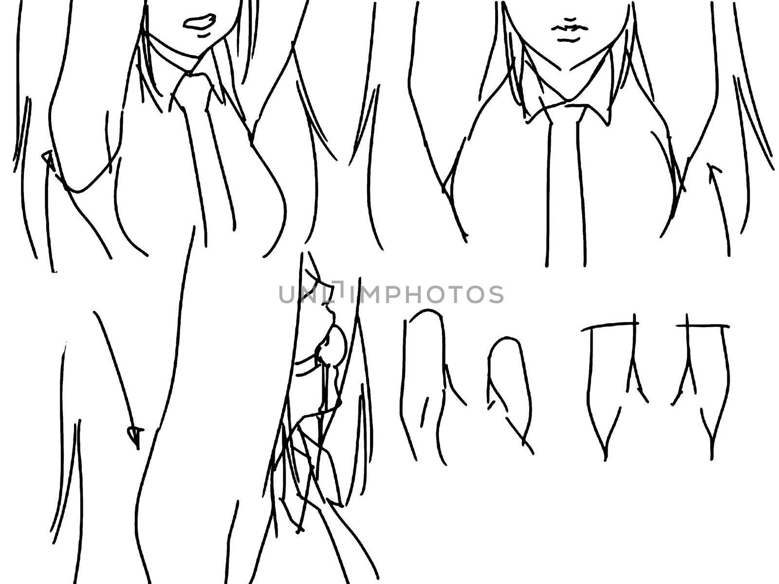 Tutorial of drawing female body. Drawing the human body, step by step lessons. by DePo